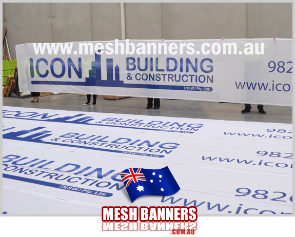 Construction Banners Printed On Fence Sign Material